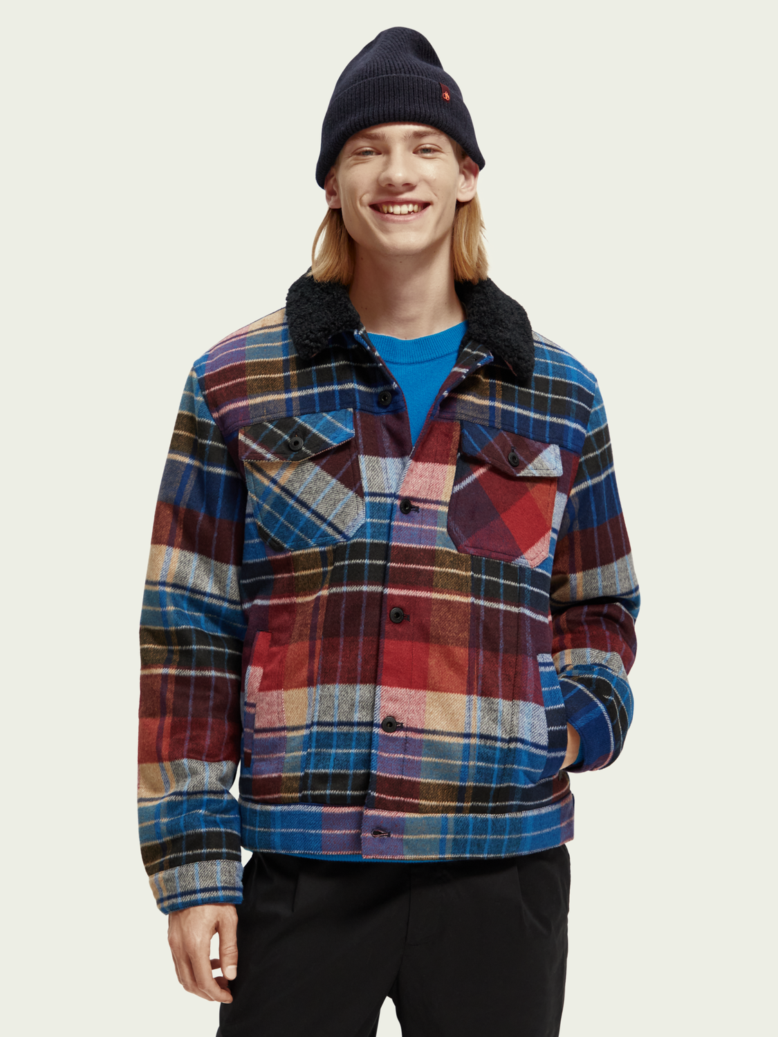 Sherpa-Lined Trucker Jacket | Scotch And Soda Outlet