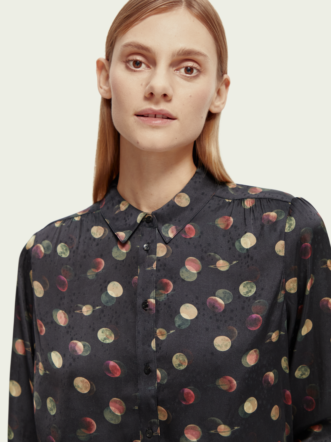 Slim Fit Jacquard Shirt | scotch & soda outlet