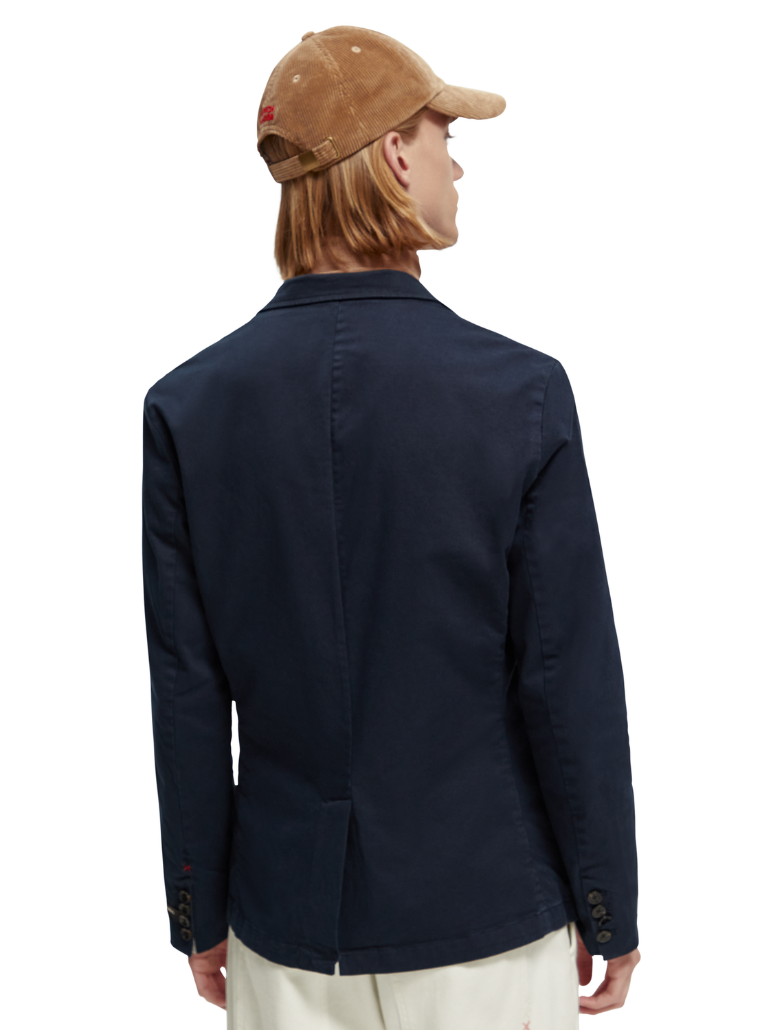 Structured Garment Dyed Cotton-Blend Blazer | Scotch And Soda Outlet