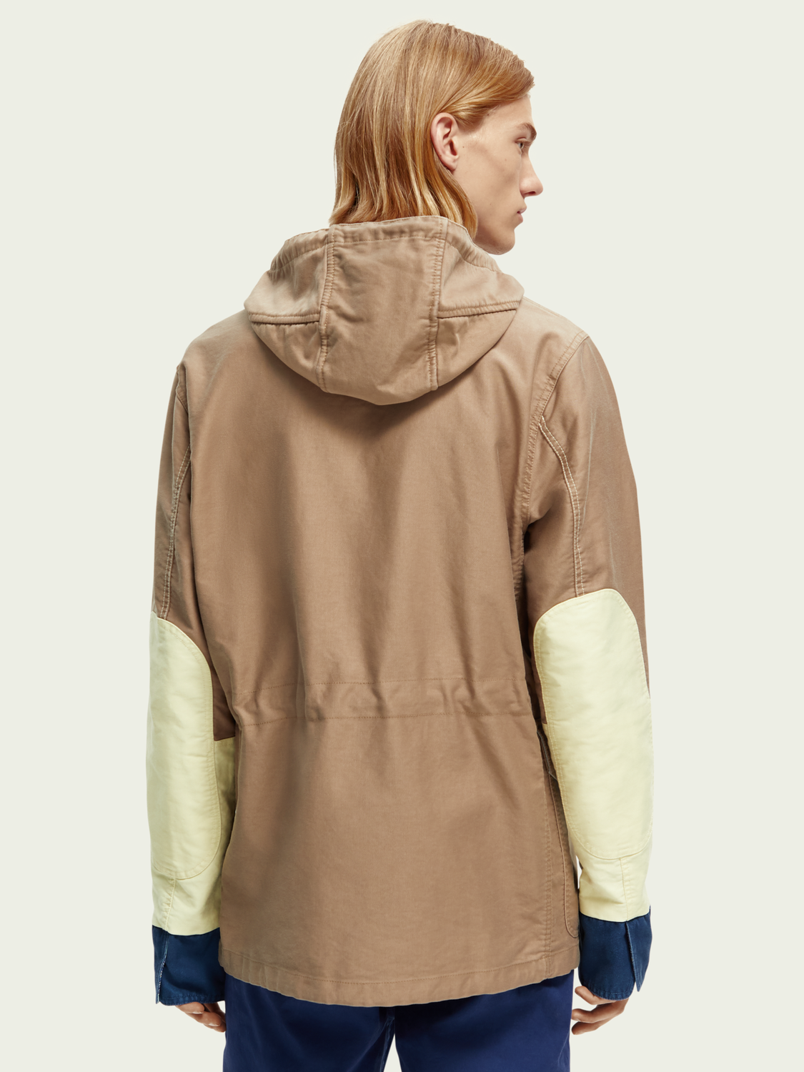 Colour-Block Organic Cotton Parka | Scotch And Soda Outlet