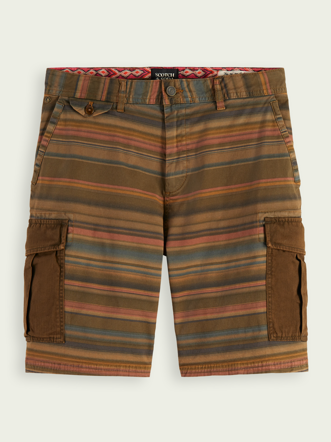 Relaxed-Fit Garment-Dyed Cargo Shorts | Scotch And Soda Outlet