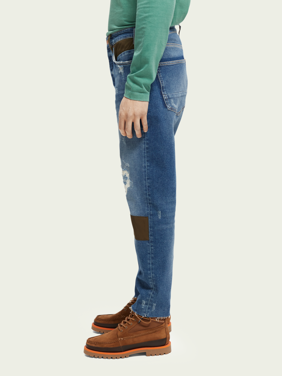 The Dean Loose Tapered-Fit Patchwork Jeans | Scotch And Soda Outlet