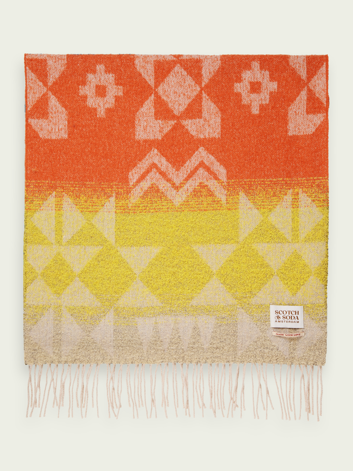 Wool-Blend Brushed Scarf | Scotch And Soda Outlet