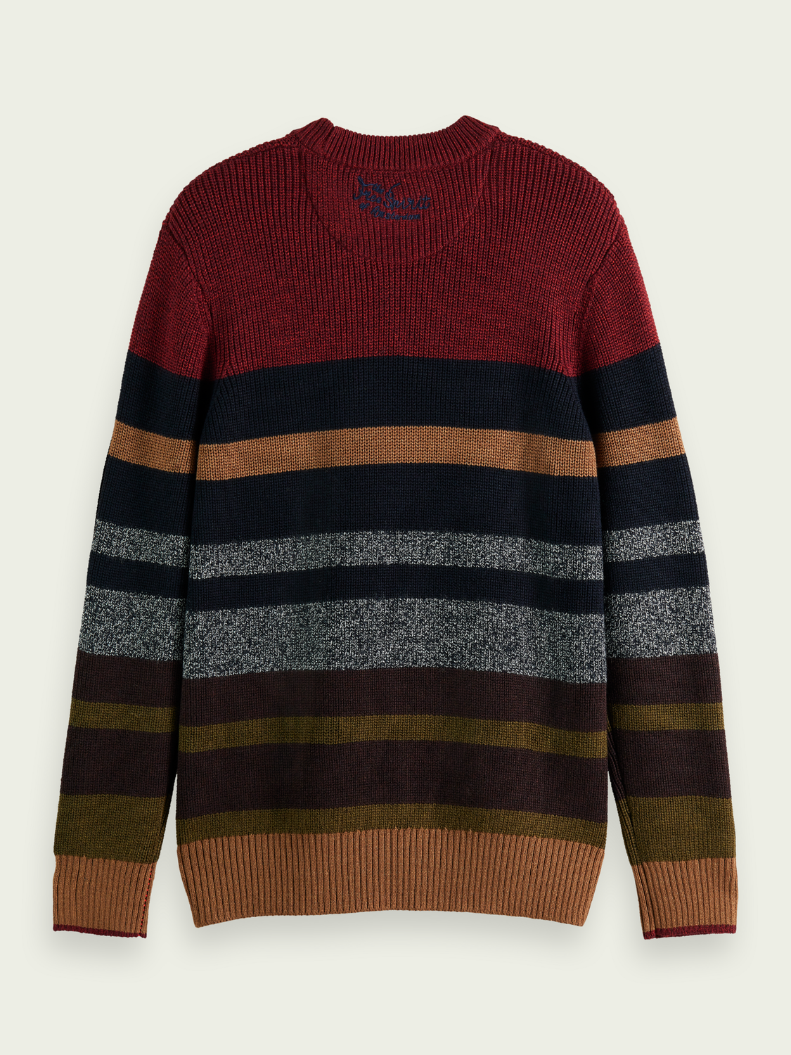 Striped Relaxed Rib Knit Sweater | Scotch And Soda Outlet