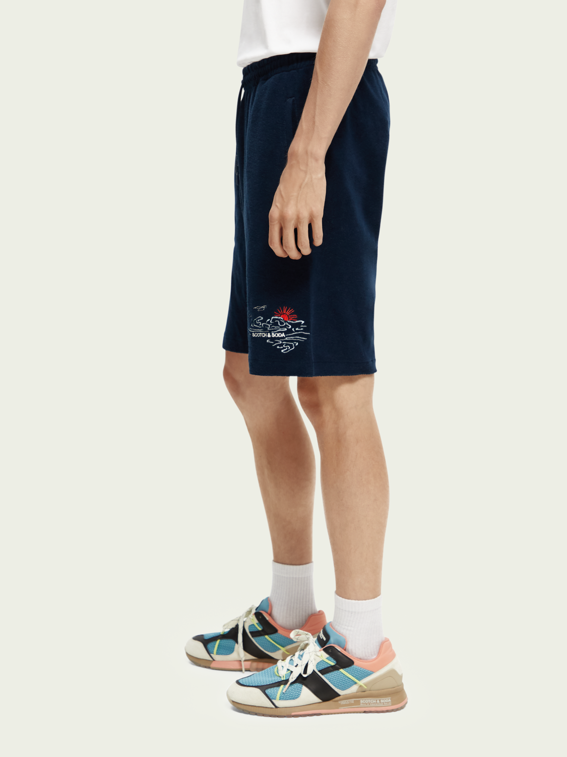 Organic Cotton Towelling Shorts | Scotch And Soda Outlet