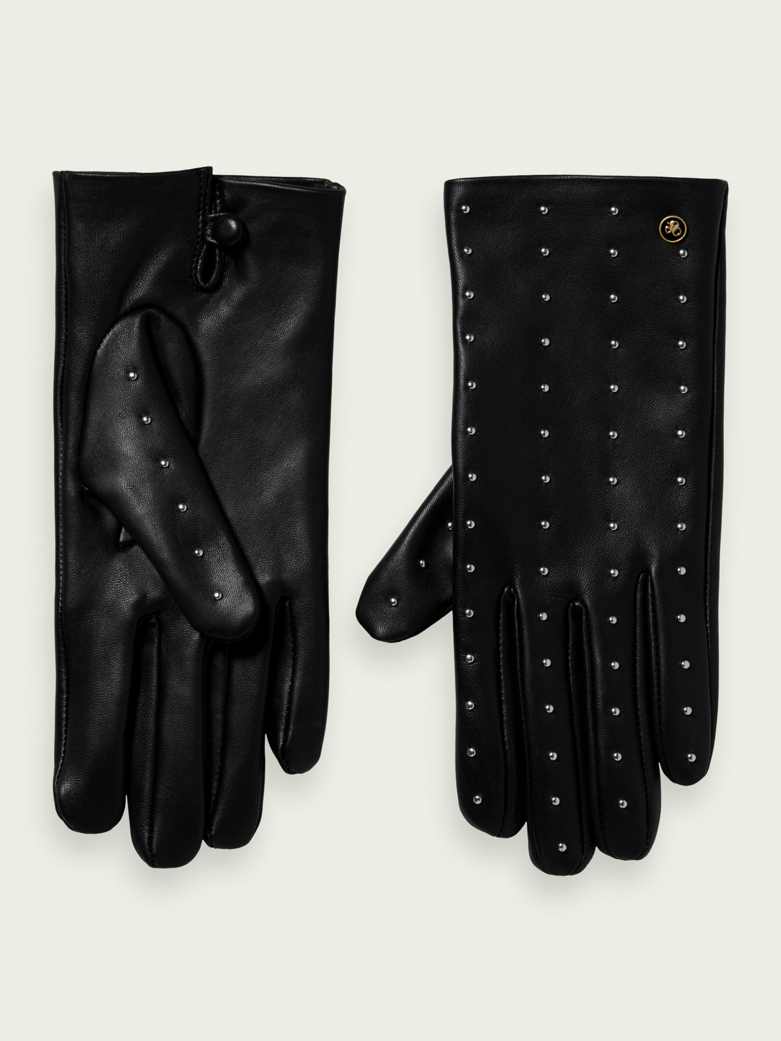 Leather Studded Gloves | scotch & soda outlet