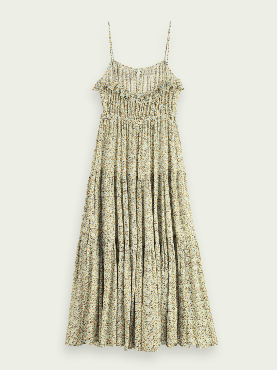 Full-Length Tiered Strap Dress | scotch & soda outlet