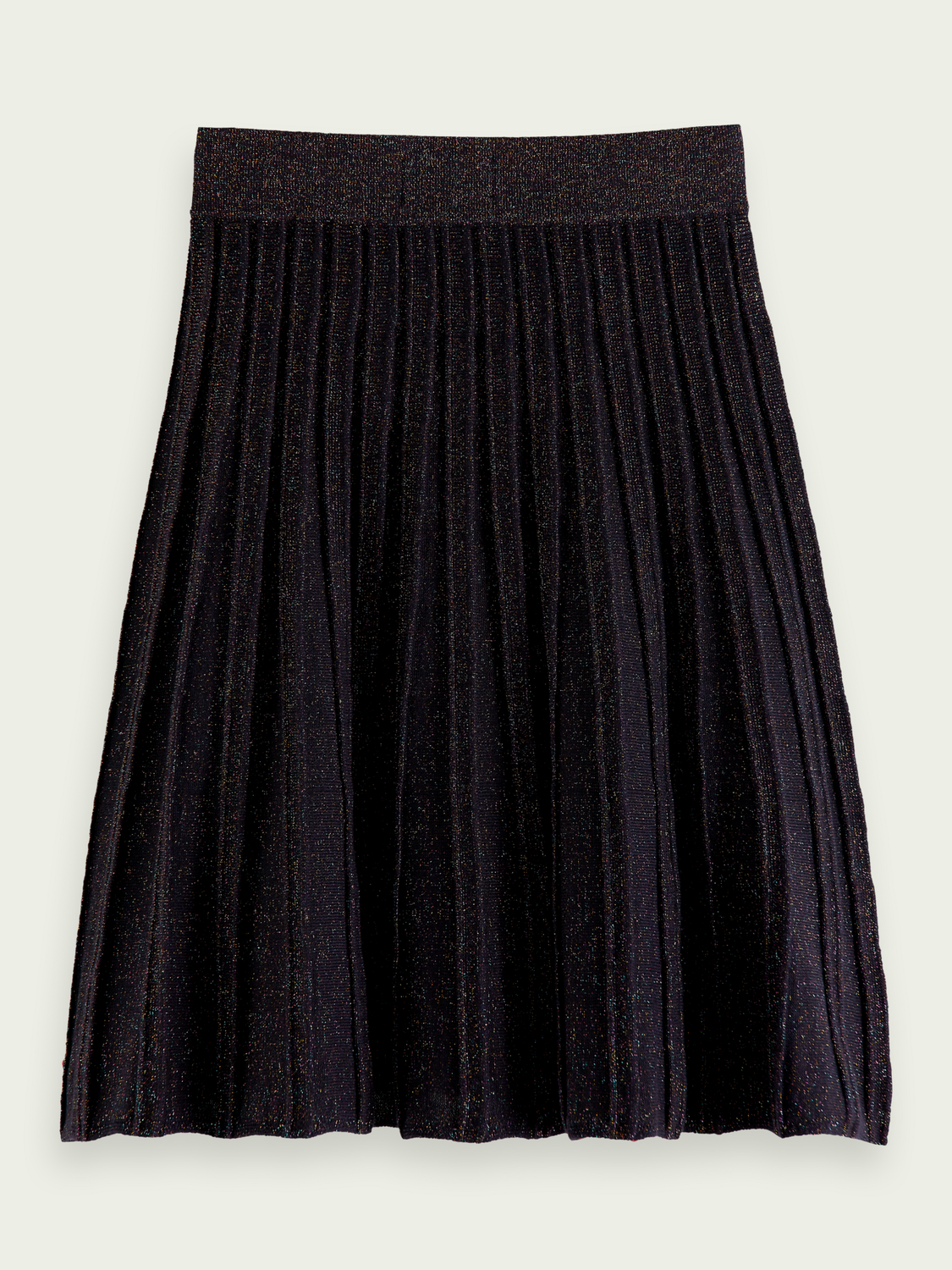 Scotch Soda Outlet | Pleated Glitter Midi Skirt