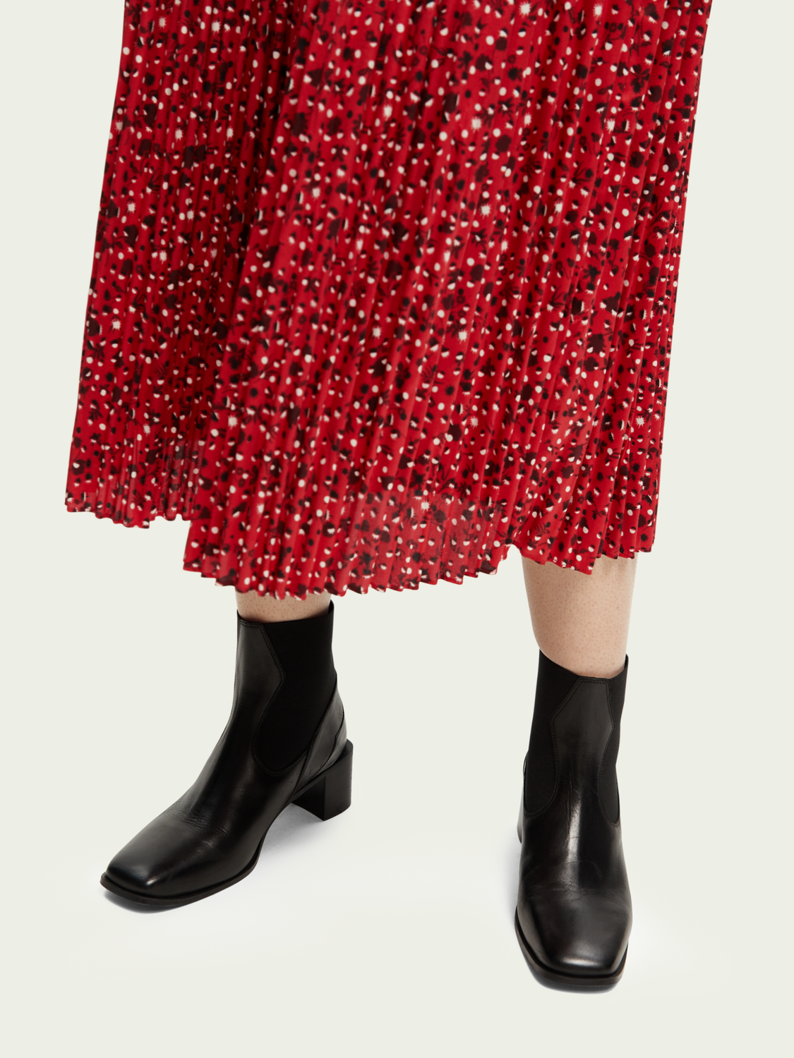 Printed Midi-Length Skirt | scotch & soda outlet