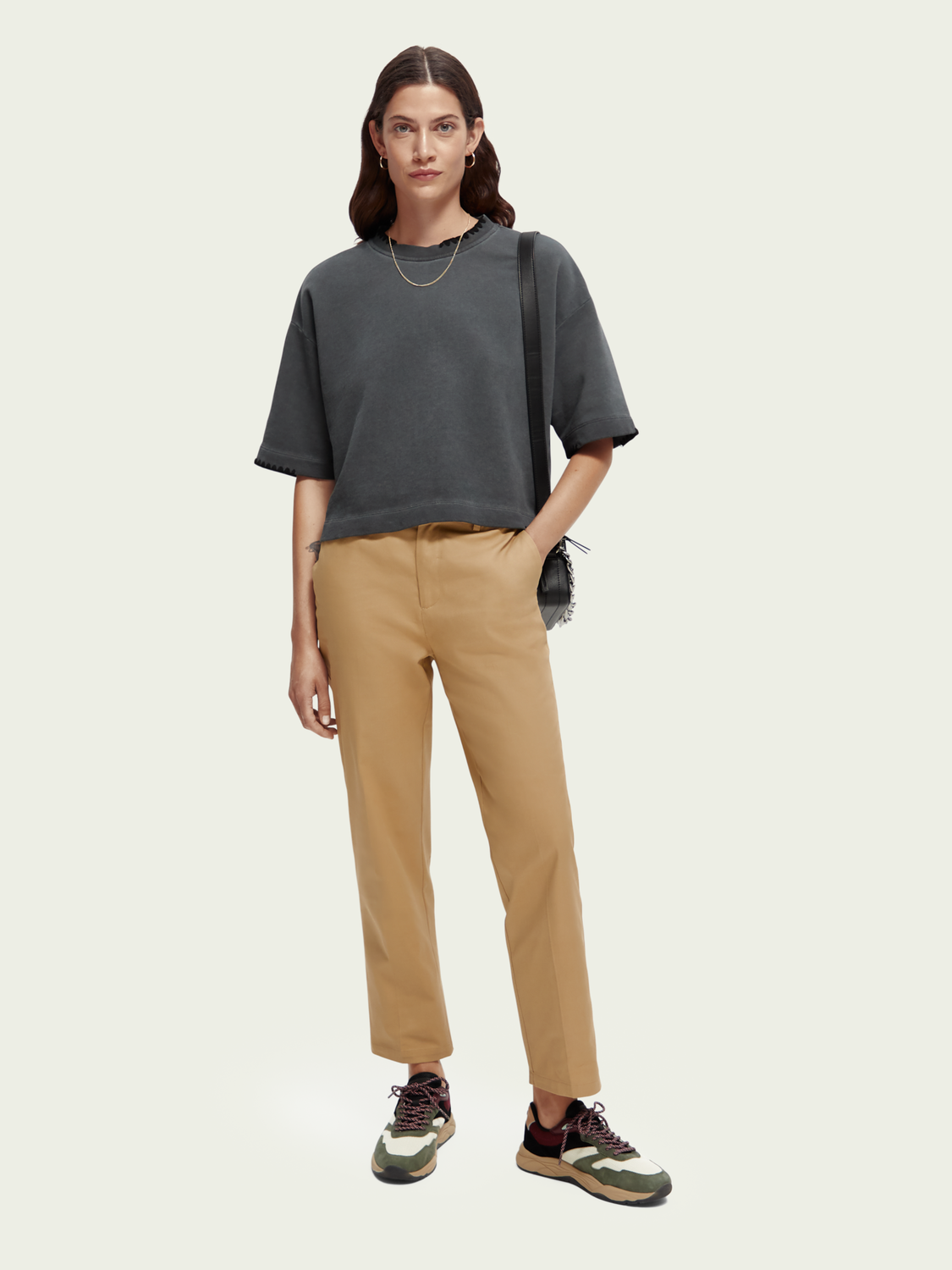 Boxy-Fit Organic Cotton Crewneck T-Shirt | scotch & soda outlet