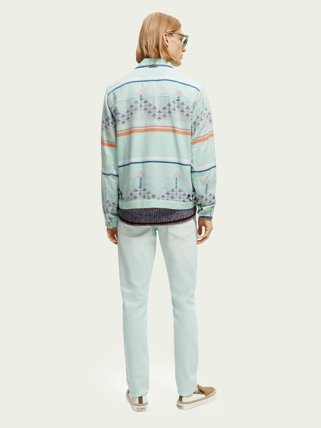 Jacquard Denim Ikat Overshirt