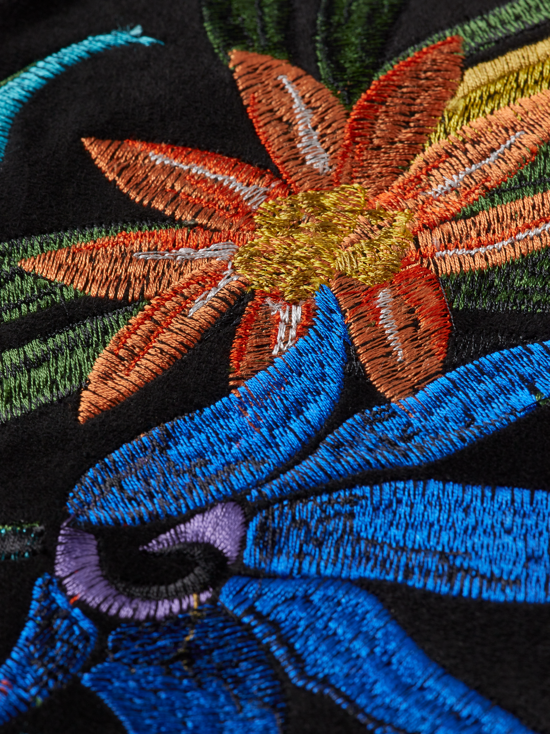 Embroidered Suede Bomber Jacket | Scotch And Soda Outlet