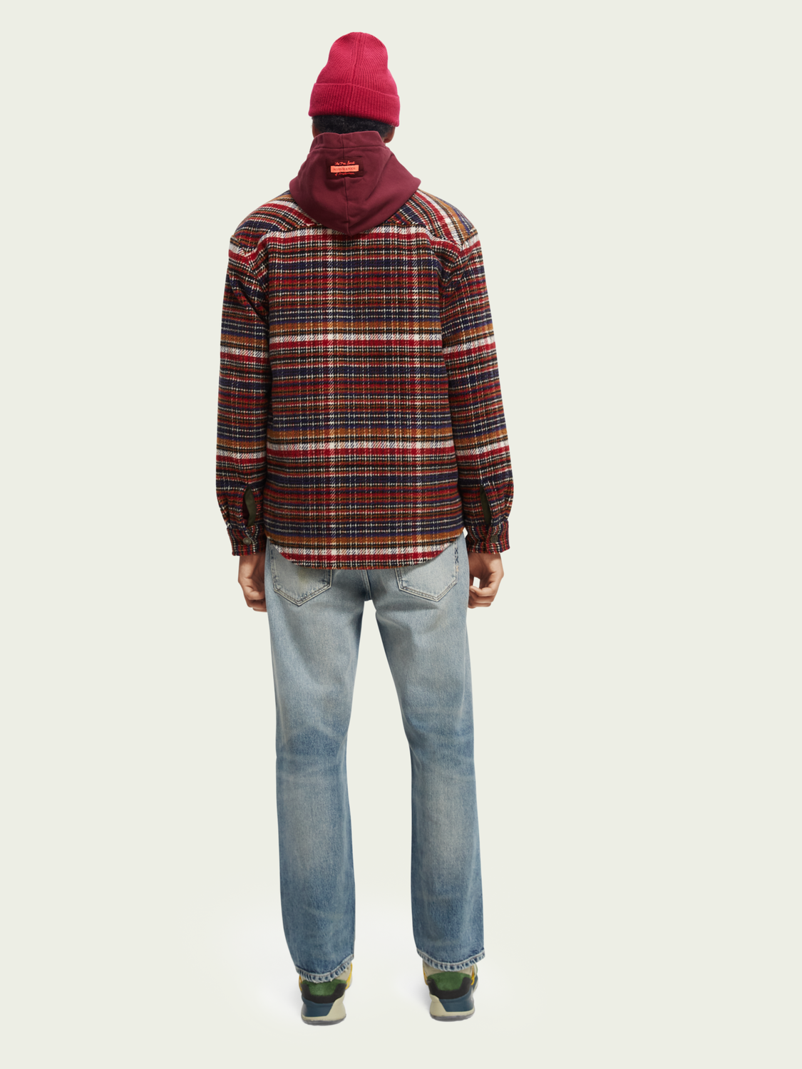 Checked Wool-Blend Overshirt | Scotch And Soda Outlet