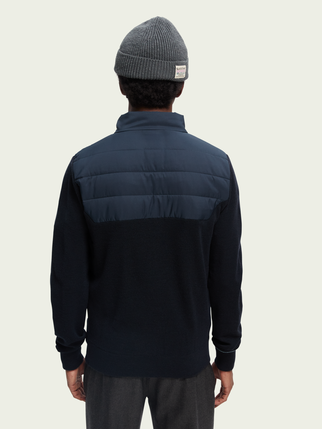 Padded Jacket With Knit Sleeves | Scotch And Soda Outlet