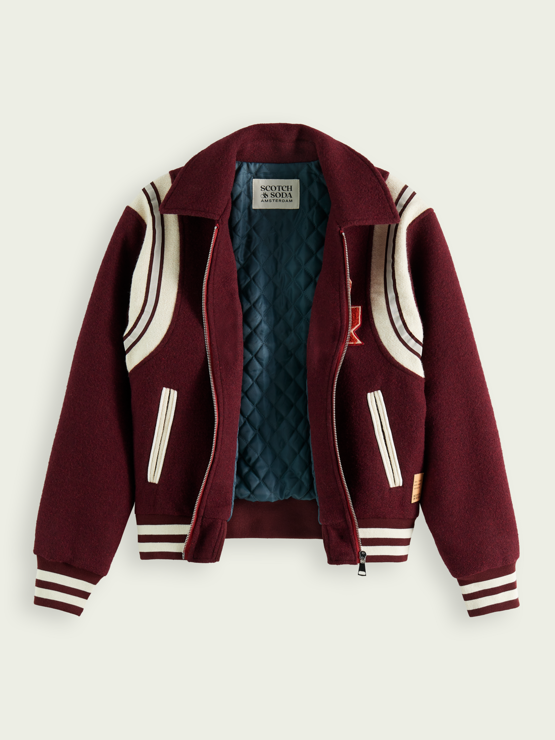 Wool-Blended Varsity Jacket | scotch & soda outlet