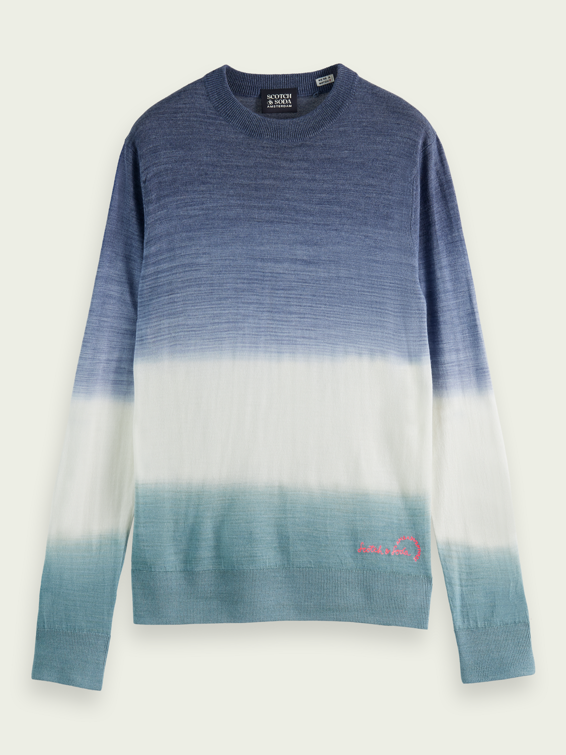 Lightweight Wool-Blended Tie-Dye Crewneck Sweater | Scotch And Soda Outlet