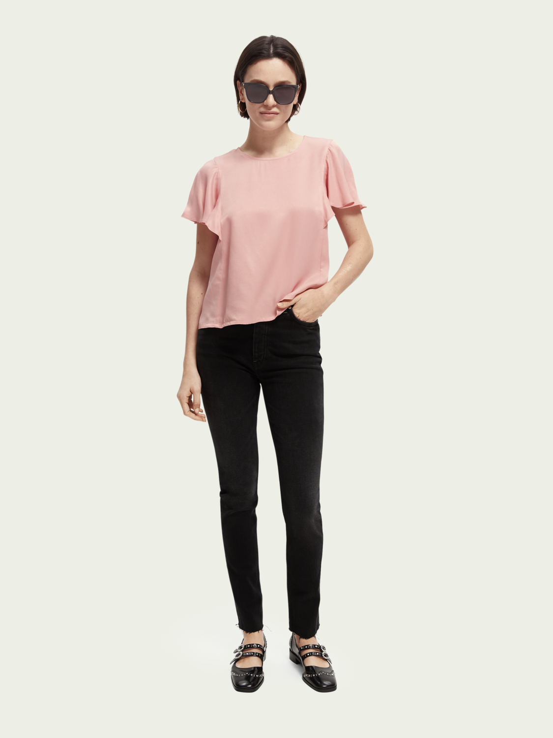 The Line High-Rise Skinny Fit Jeans | scotch & soda outlet
