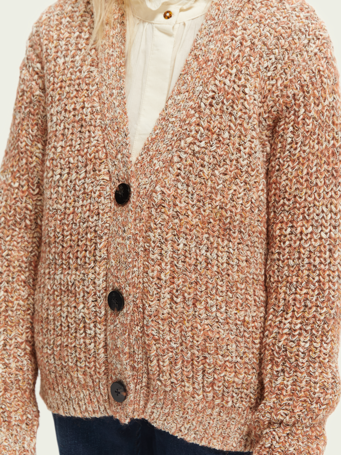 Fuzzy Knitted Cardigan