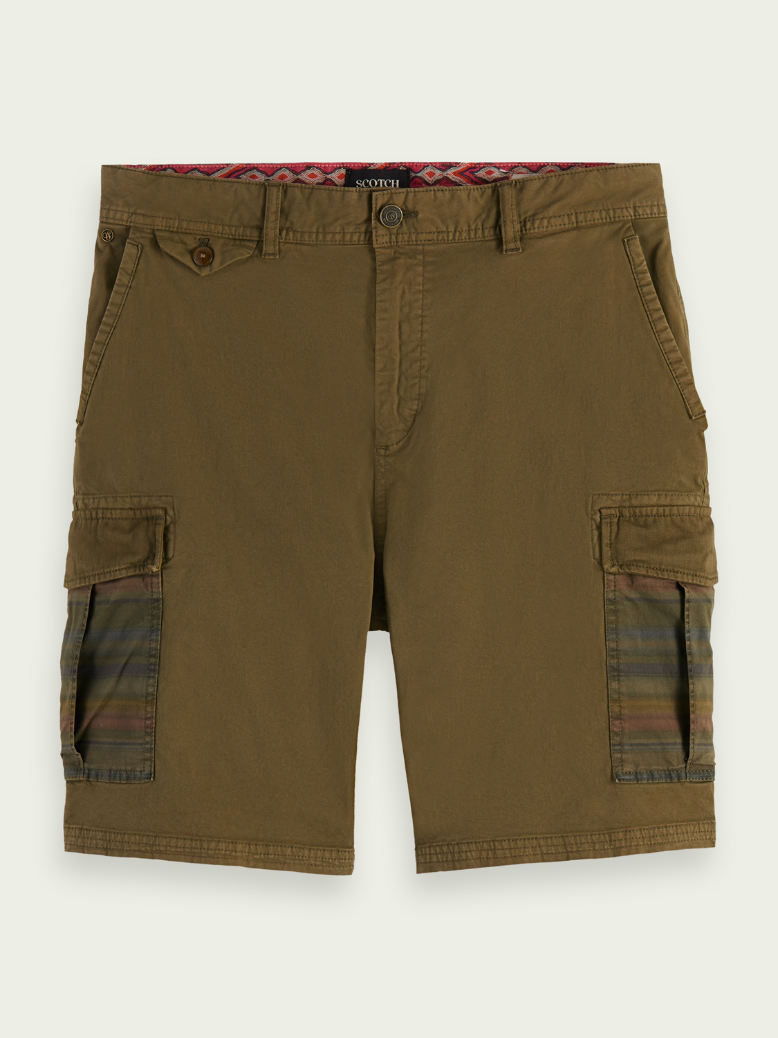Relaxed-Fit Garment-Dyed Cargo Shorts | Scotch And Soda Outlet