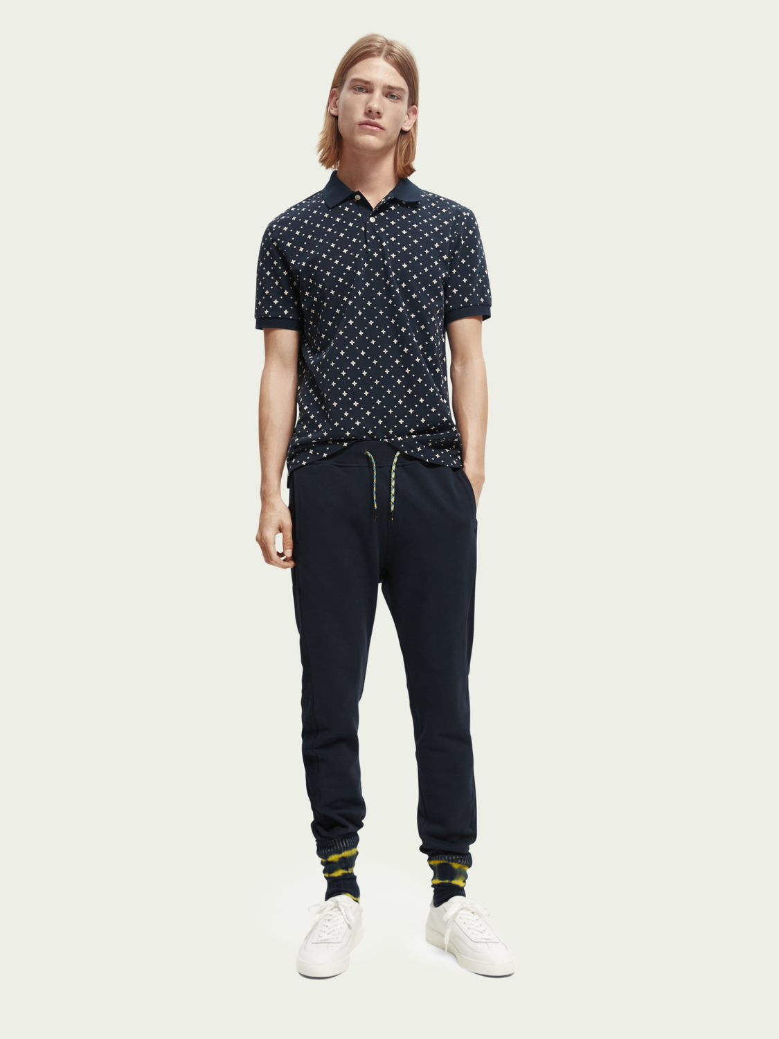 Organic Cotton Panelled Jogger | Scotch And Soda Outlet