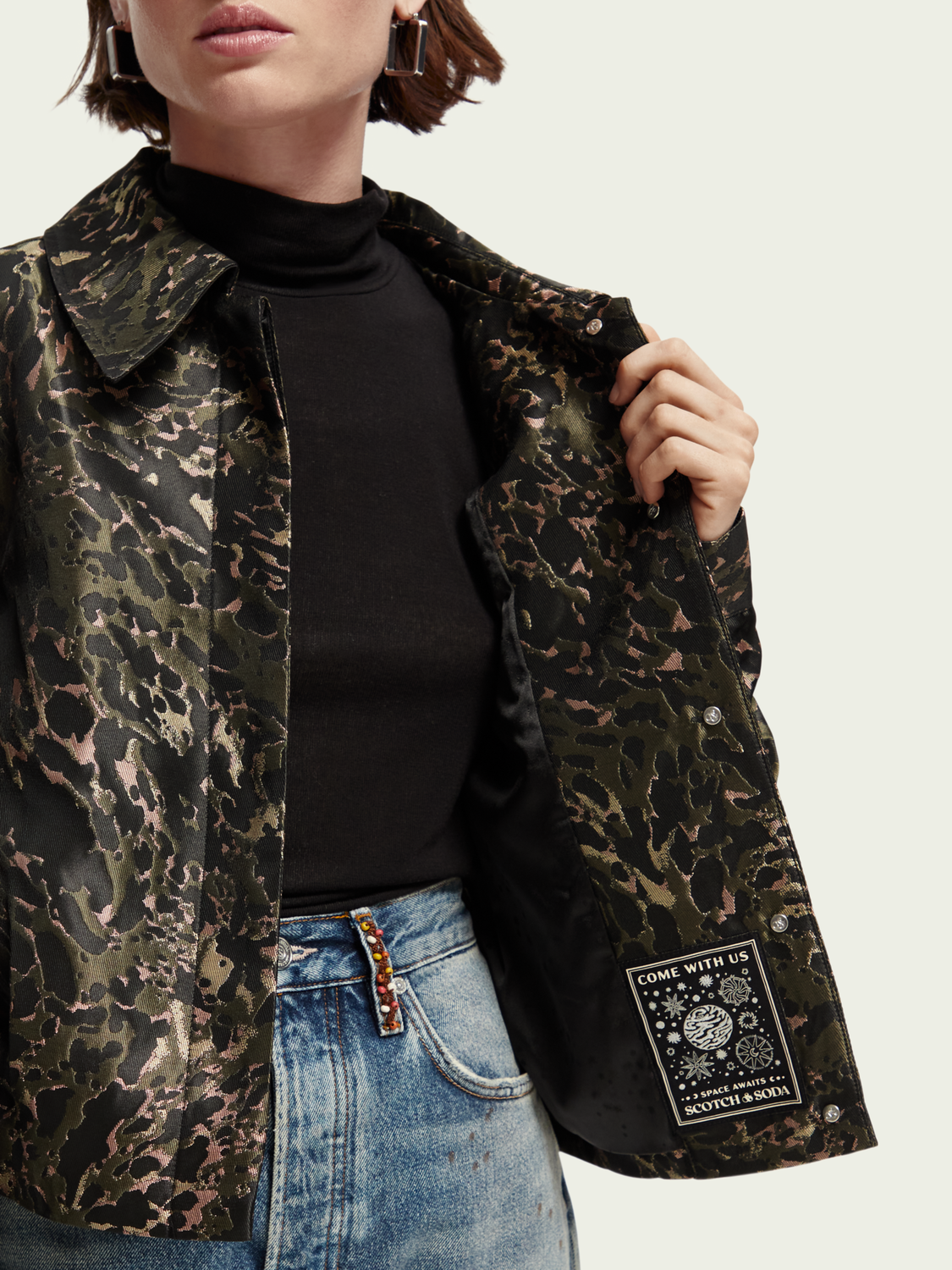 Animal Jacquard Jacket | scotch & soda outlet