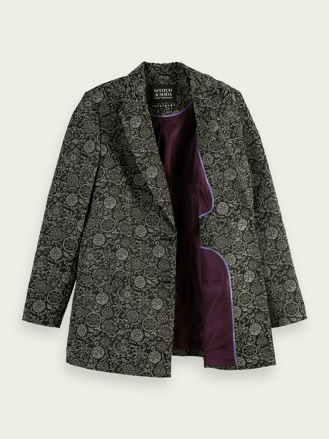 Relaxed-Fit Jacquard Blazer | scotch & soda outlet