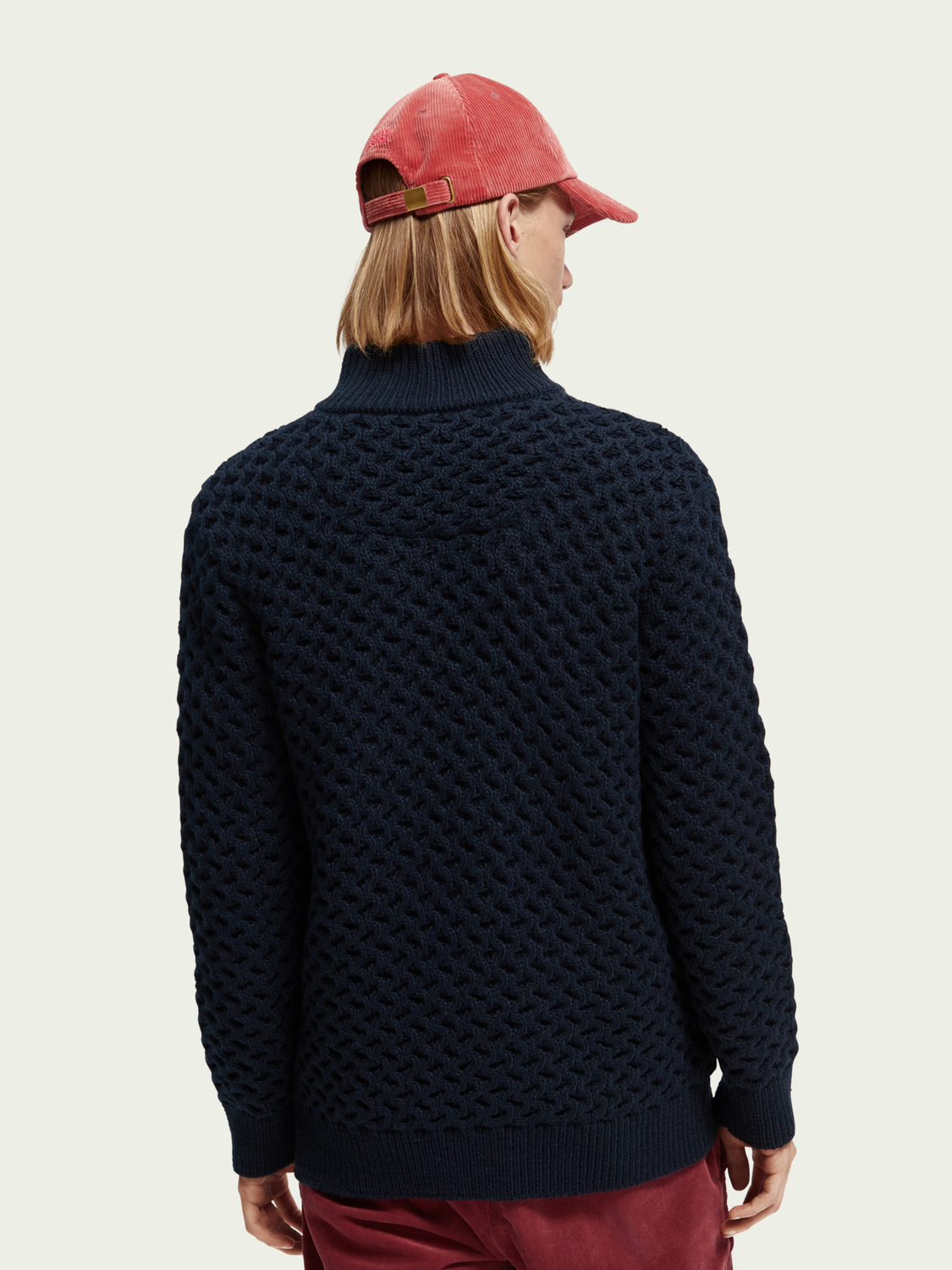 Zip-Through Lattice Cardigan | Scotch And Soda Outlet