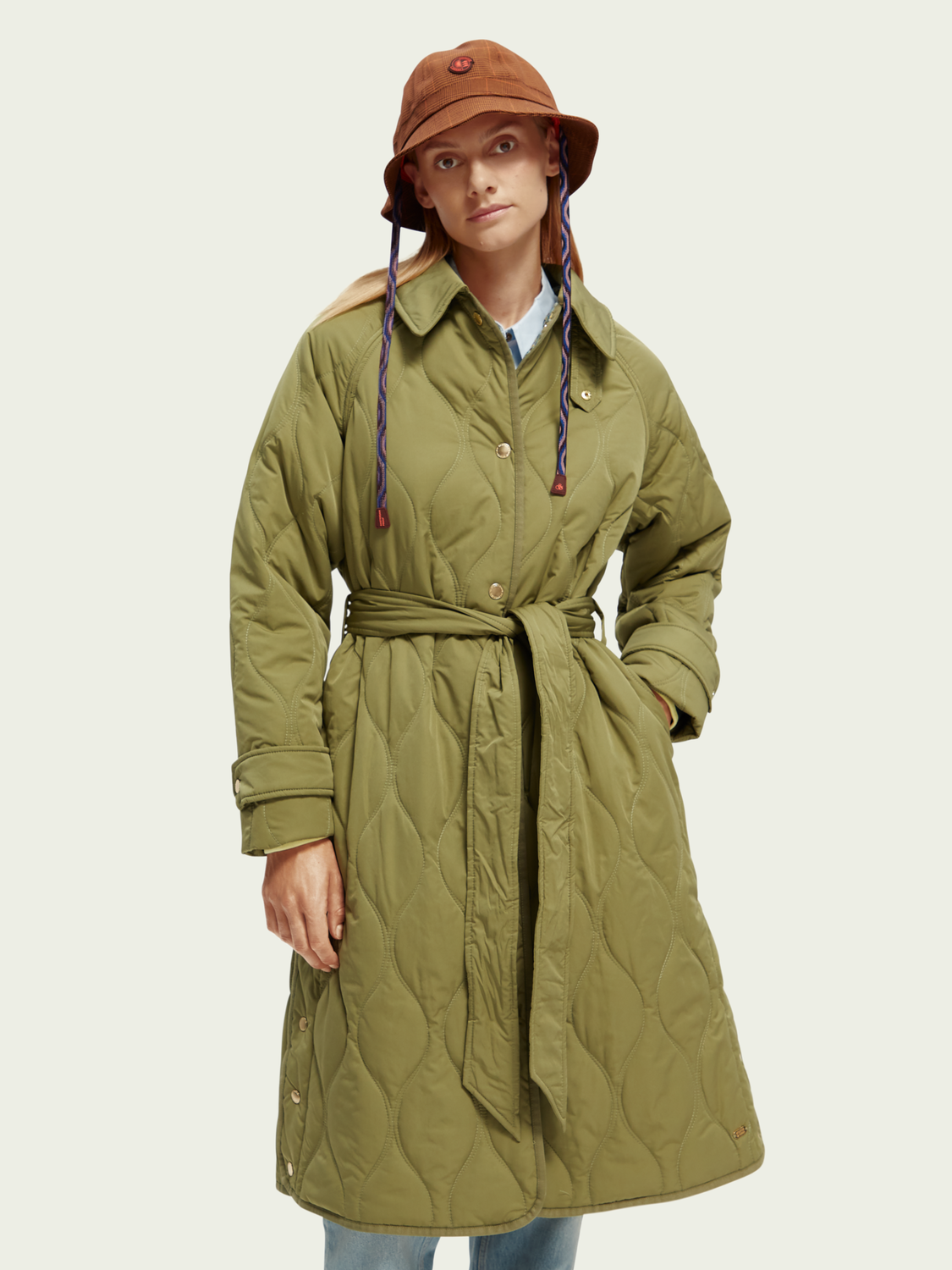 Long Quilted Jacket | scotch & soda outlet