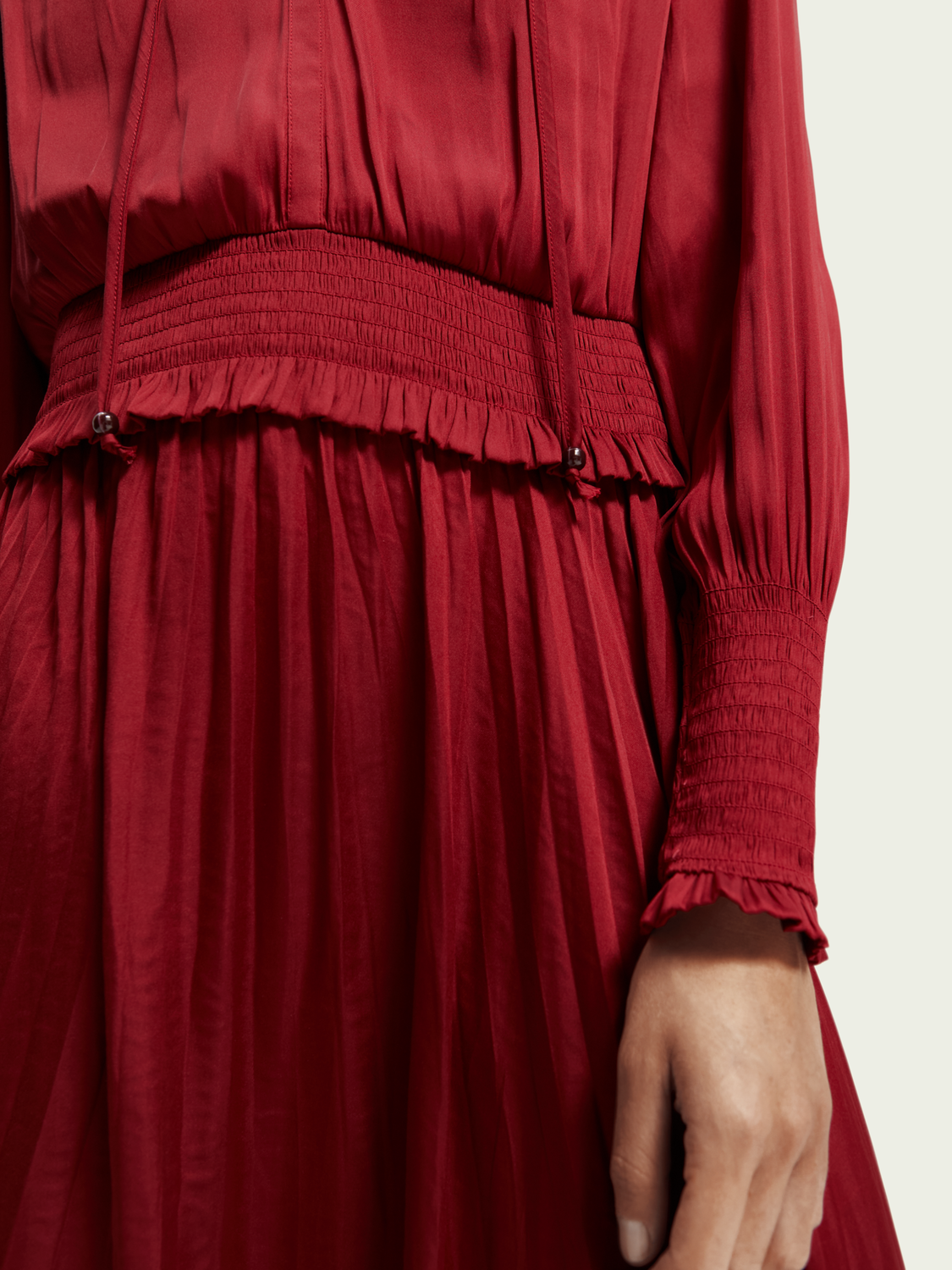 Smocked Midi Dress | scotch & soda outlet