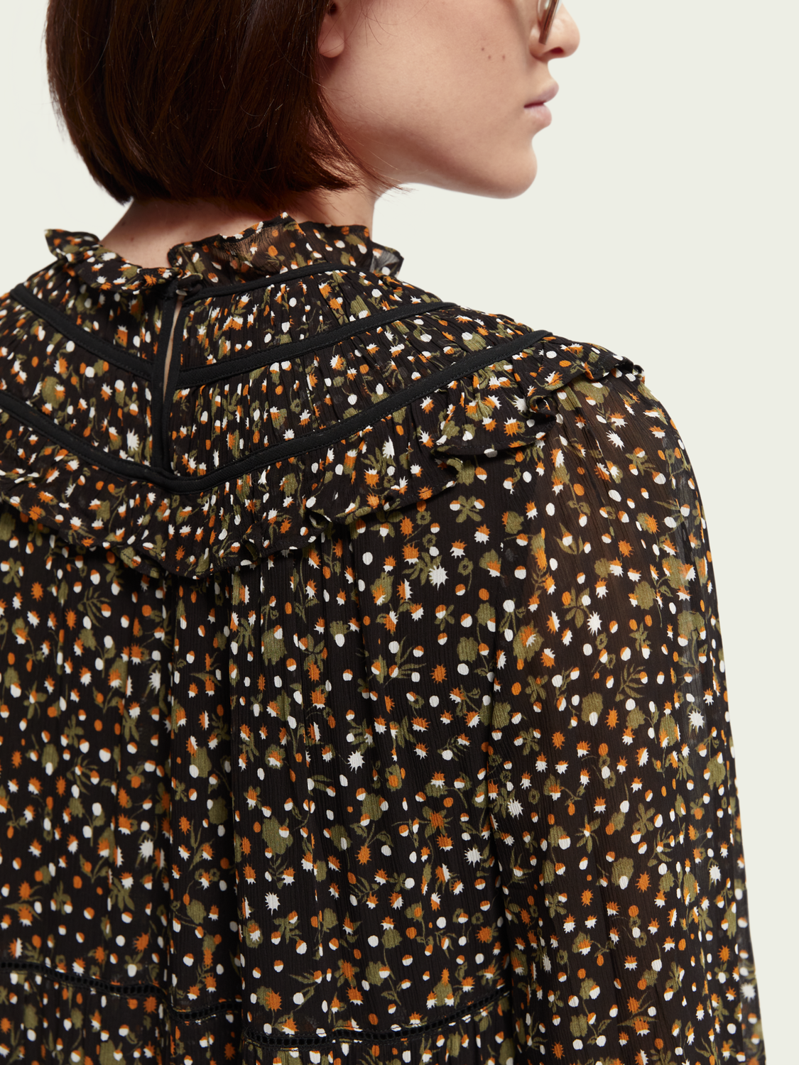 Smocked Tiered Maxi Dress | scotch & soda outlet