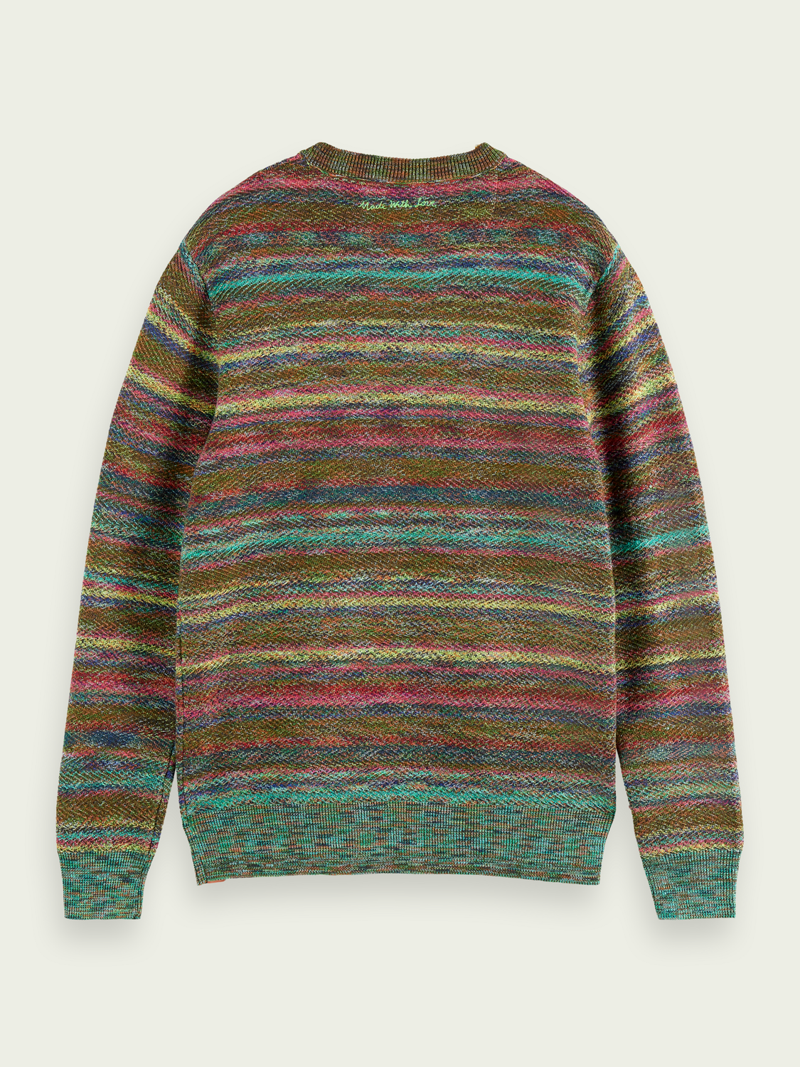 Structured Space-Dye Crewneck Sweater | Scotch And Soda Outlet