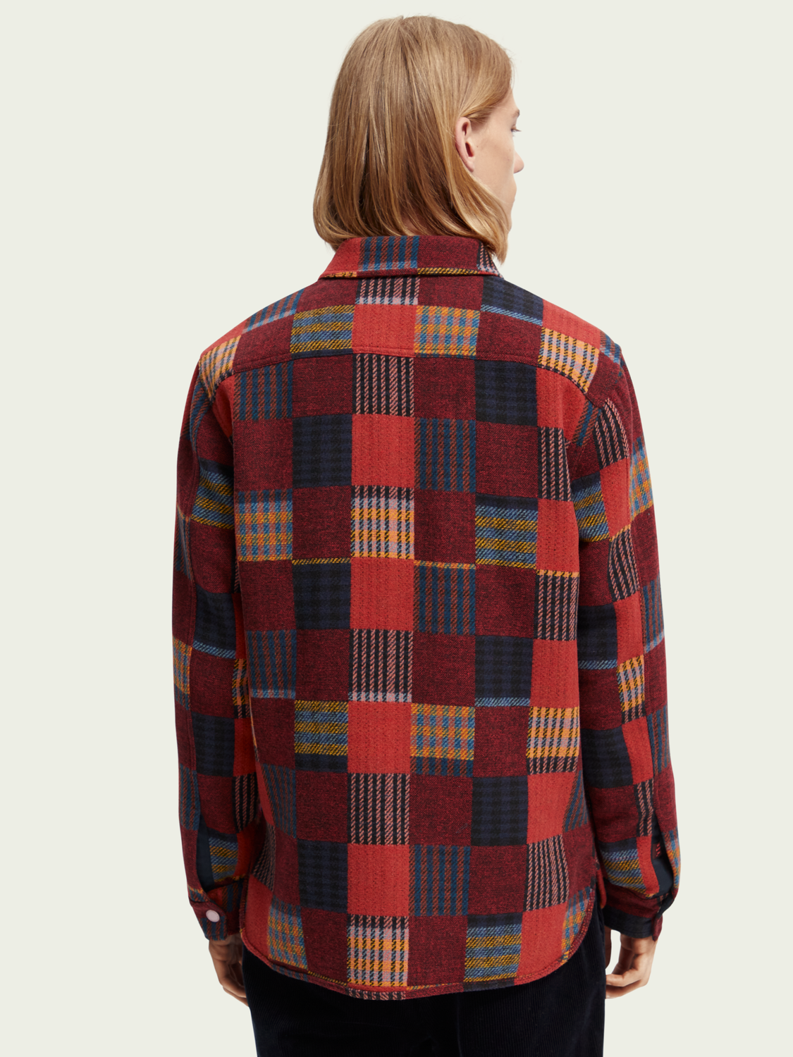 Patched Check Jacquard Overshirt | Scotch And Soda Outlet