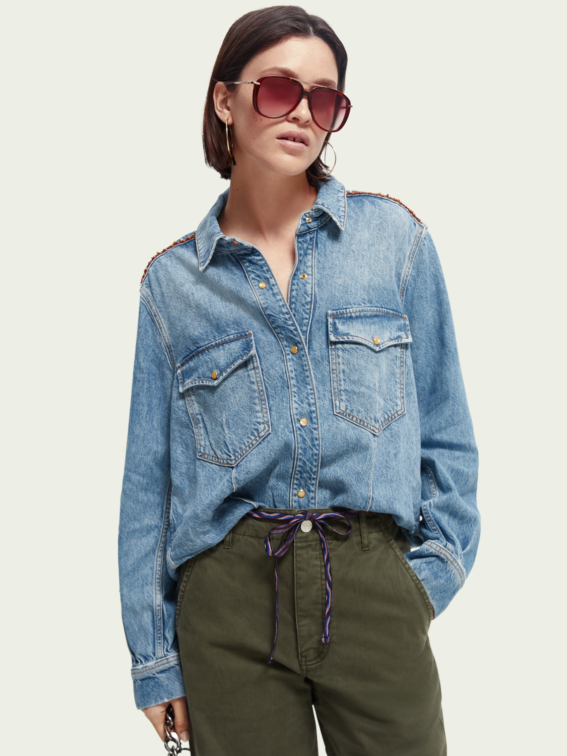 Washed Denim Shirt | scotch & soda outlet