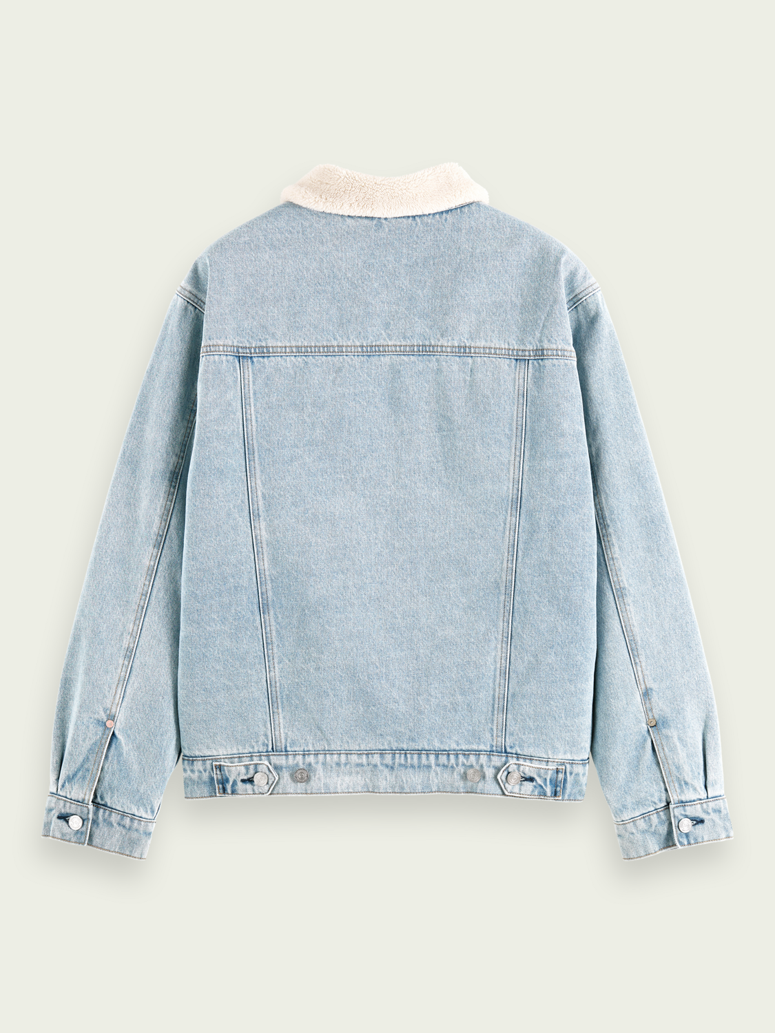 Teddy Lined Denim Trucker Jacket | Scotch And Soda Outlet