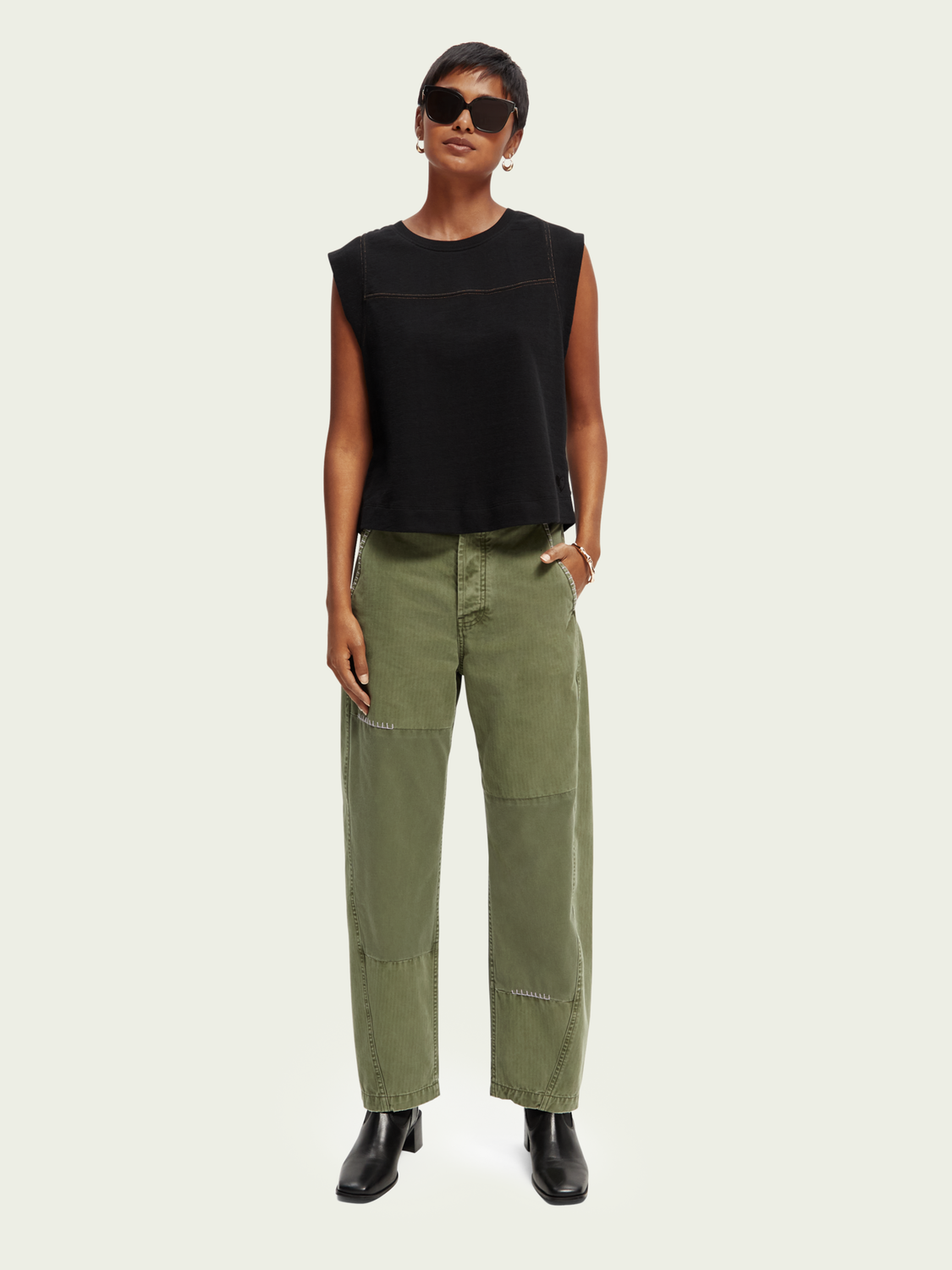 The Pip Boyfriend Fit Organic Cotton Chino | scotch & soda outlet