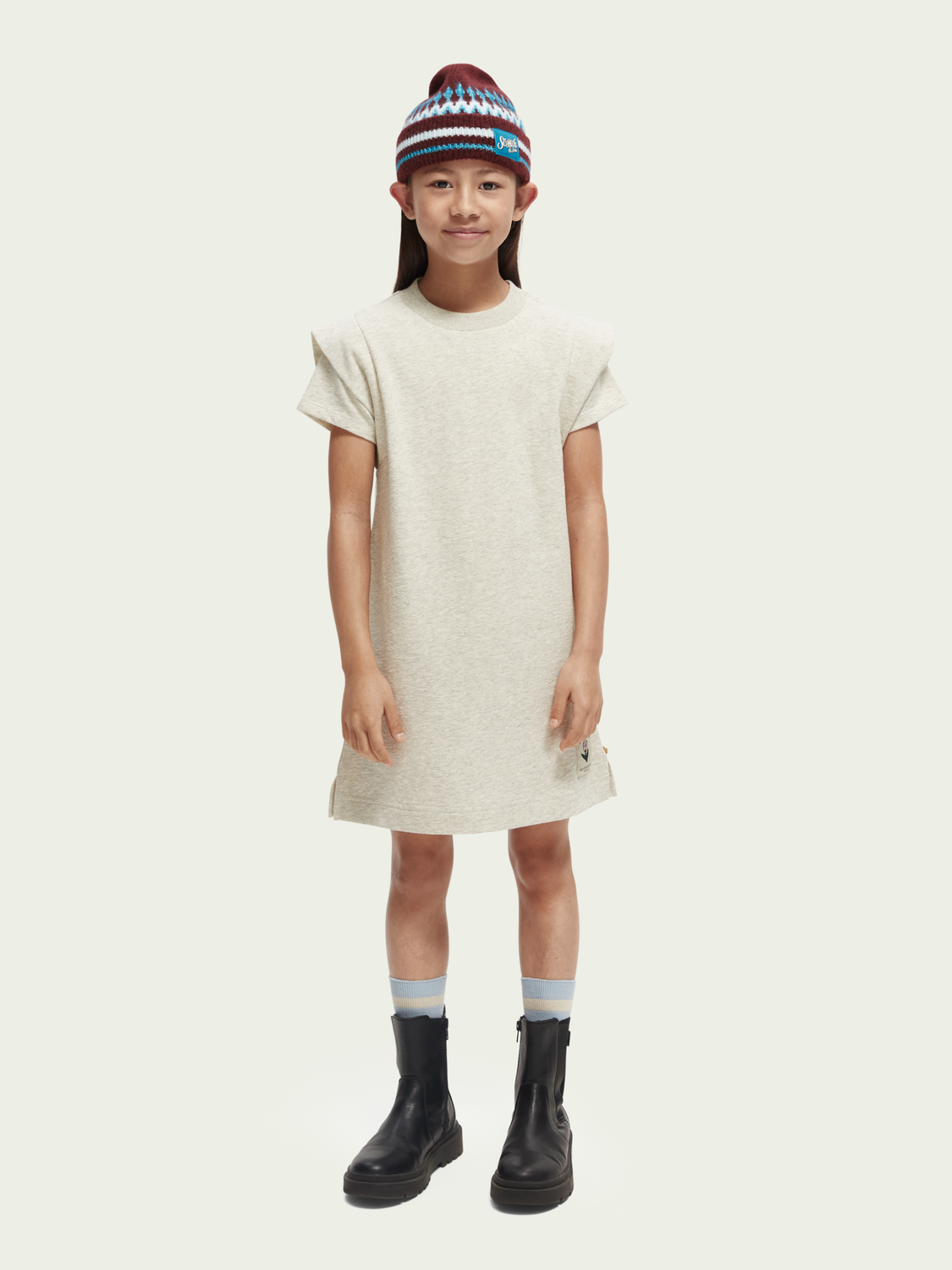 Scotch Soda Outlet | Organic Short-Sleeved Sweatshirt Dress