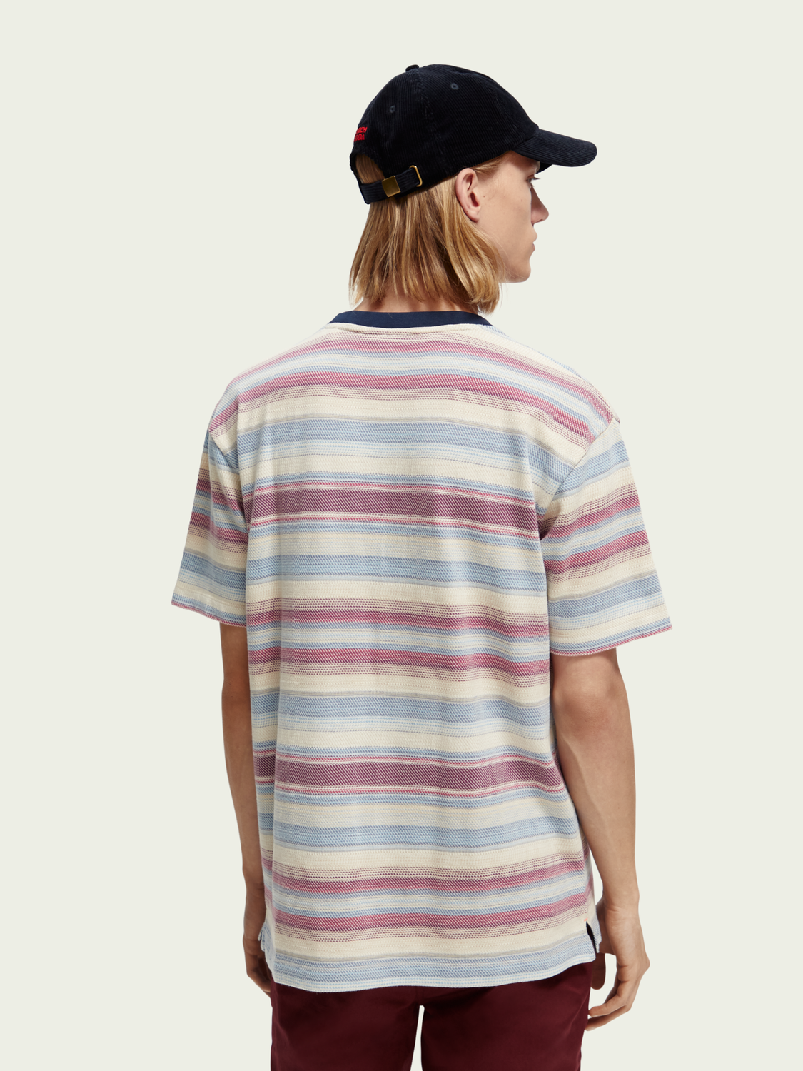 Striped Organic Cotton T-Shirt | Scotch And Soda Outlet