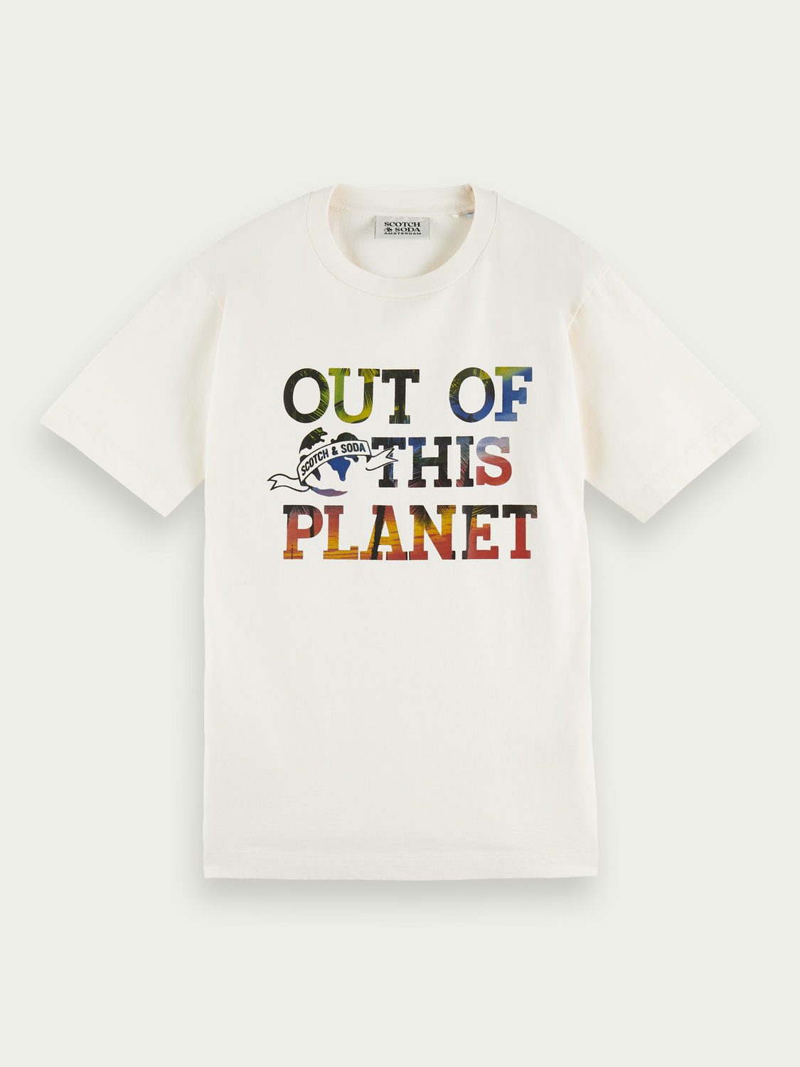 Garment-Dyed Graphic T-Shirt | Scotch And Soda Outlet