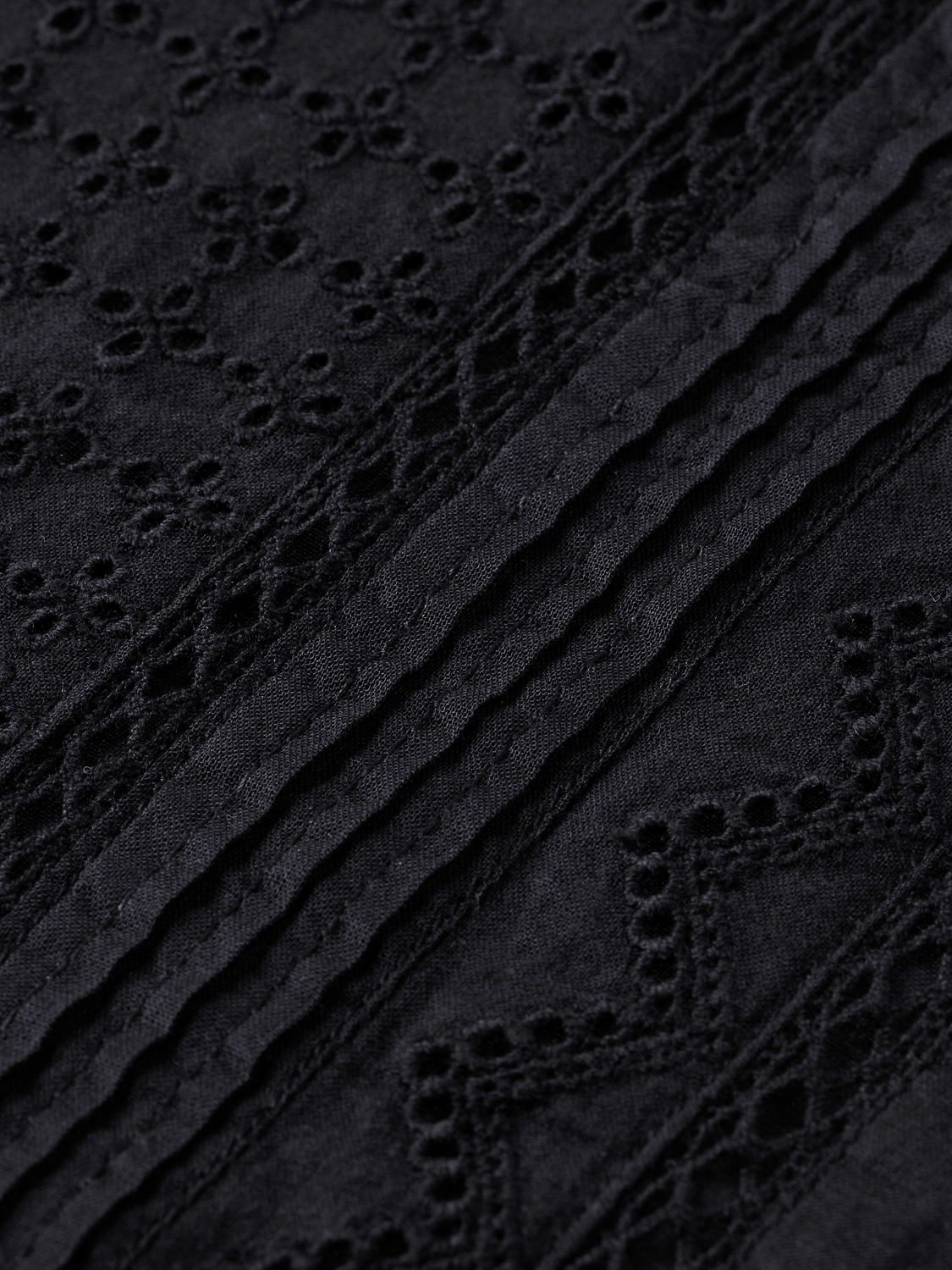 Long-Sleeved Organic Cotton Broderie Shirt | scotch & soda outlet