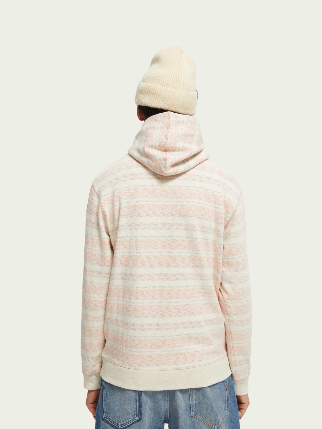 Striped Brushed Felpa Hoodie | Scotch And Soda Outlet