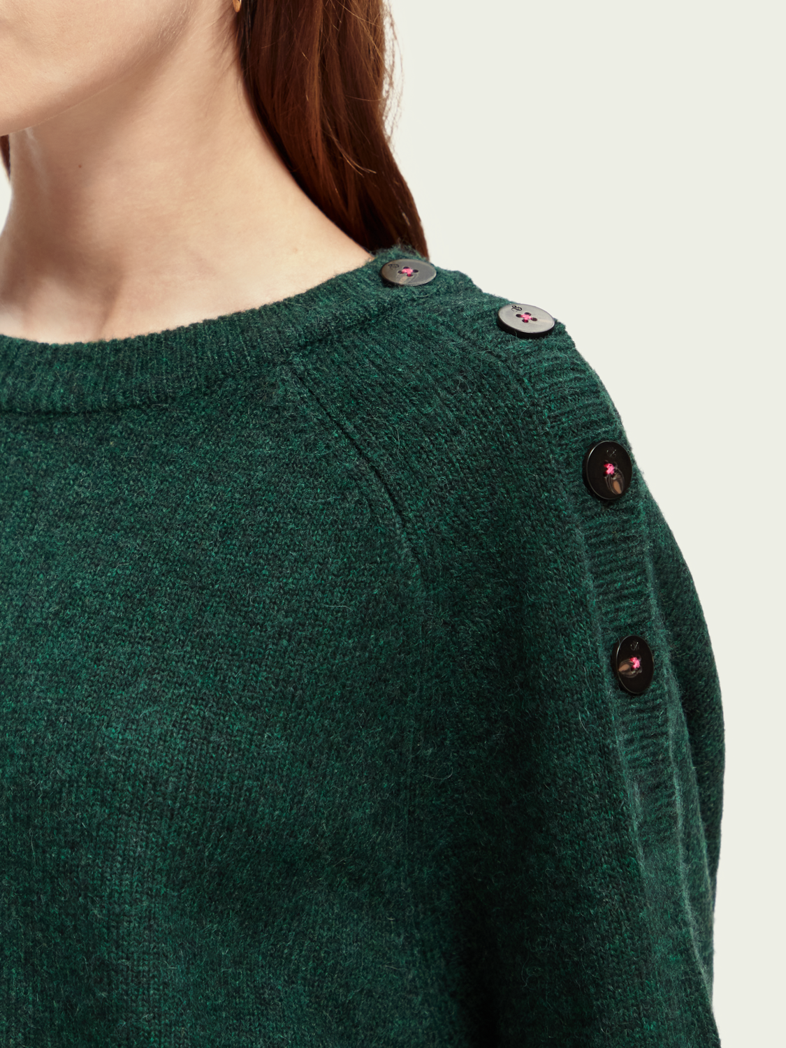 Relaxed Fit Button-Detailed Sweater | scotch & soda outlet
