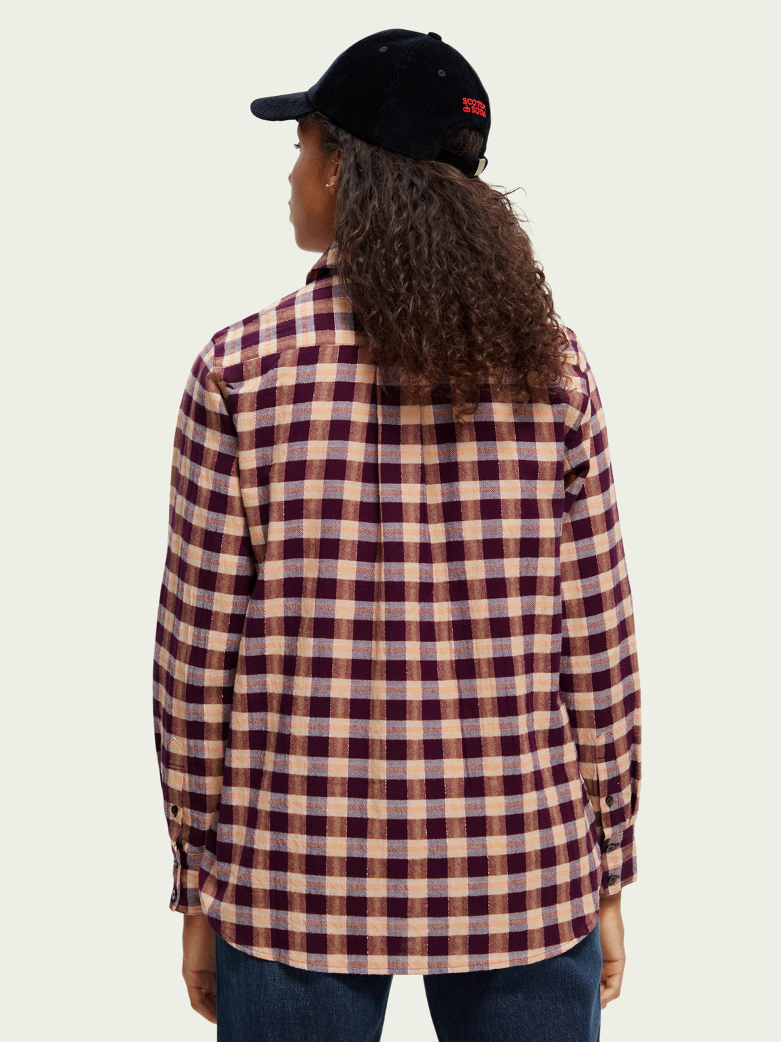 Organic Checked Oversized Shirt | scotch & soda outlet