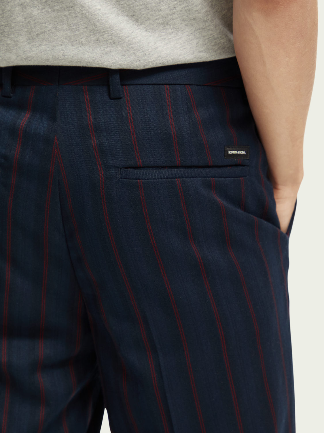 Mott Super Slim-Fit Yarn-Dyed Chino | Scotch And Soda Outlet