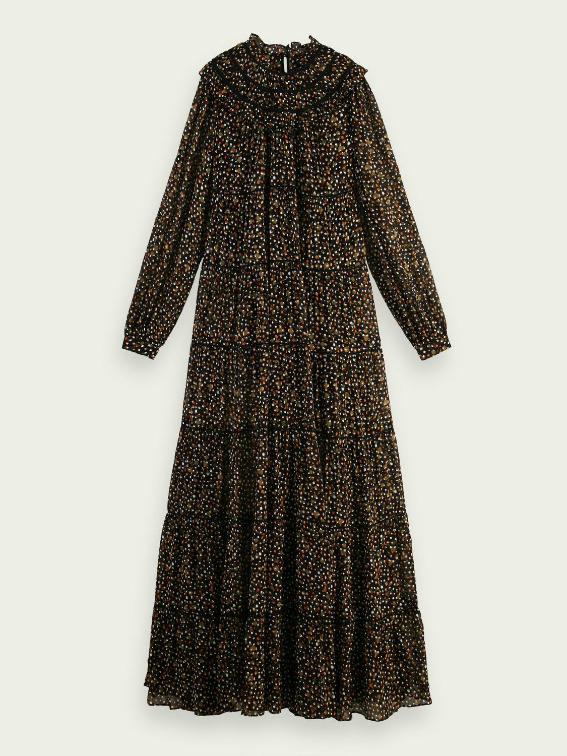 Smocked Tiered Maxi Dress | scotch & soda outlet