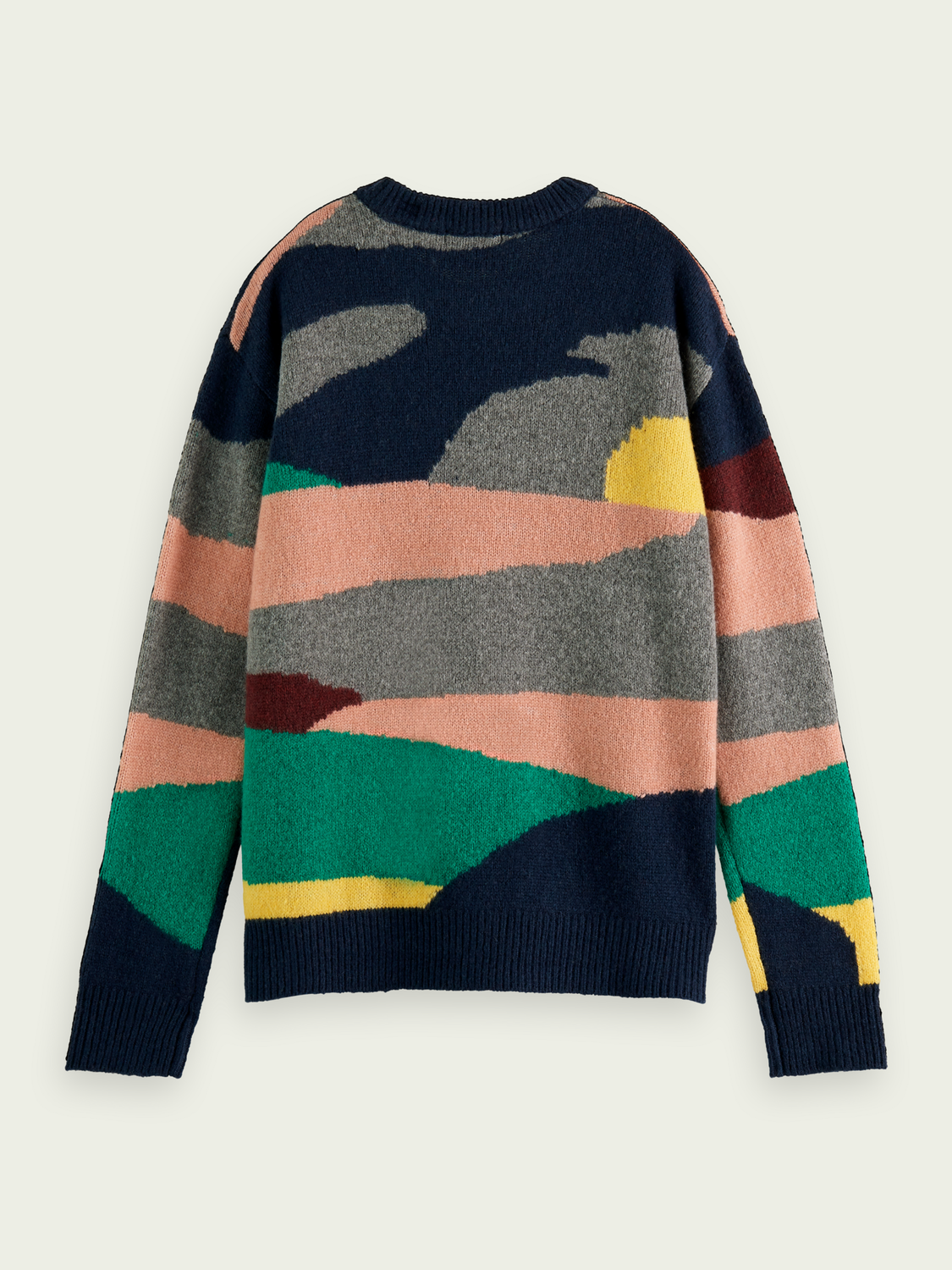 Wool-Blended Intarsia Knit Sweater | scotch & soda outlet