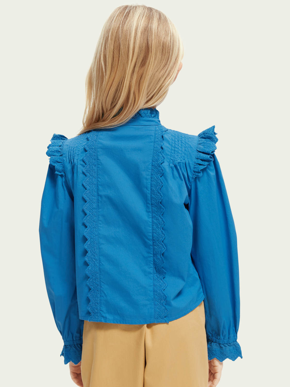 Organic Boxy-Fit Ruffled Shirt