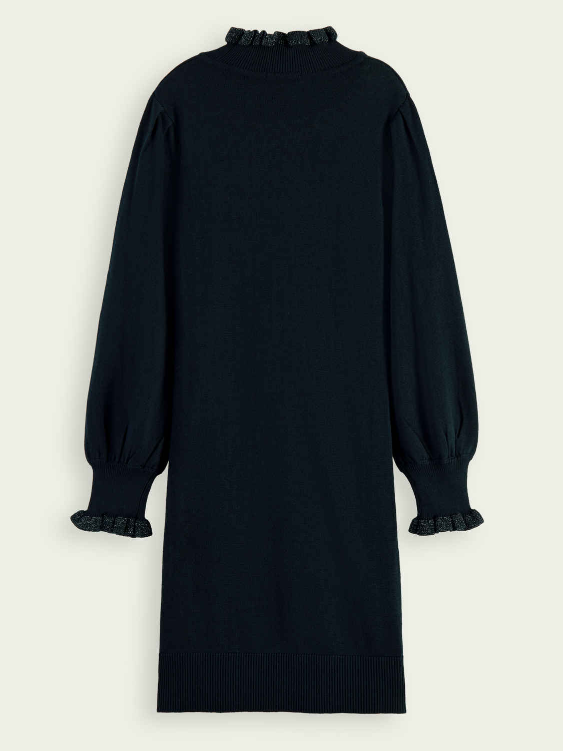 Scotch Soda Outlet | Fitted Knit Midi-Length Long-Sleeve Dress