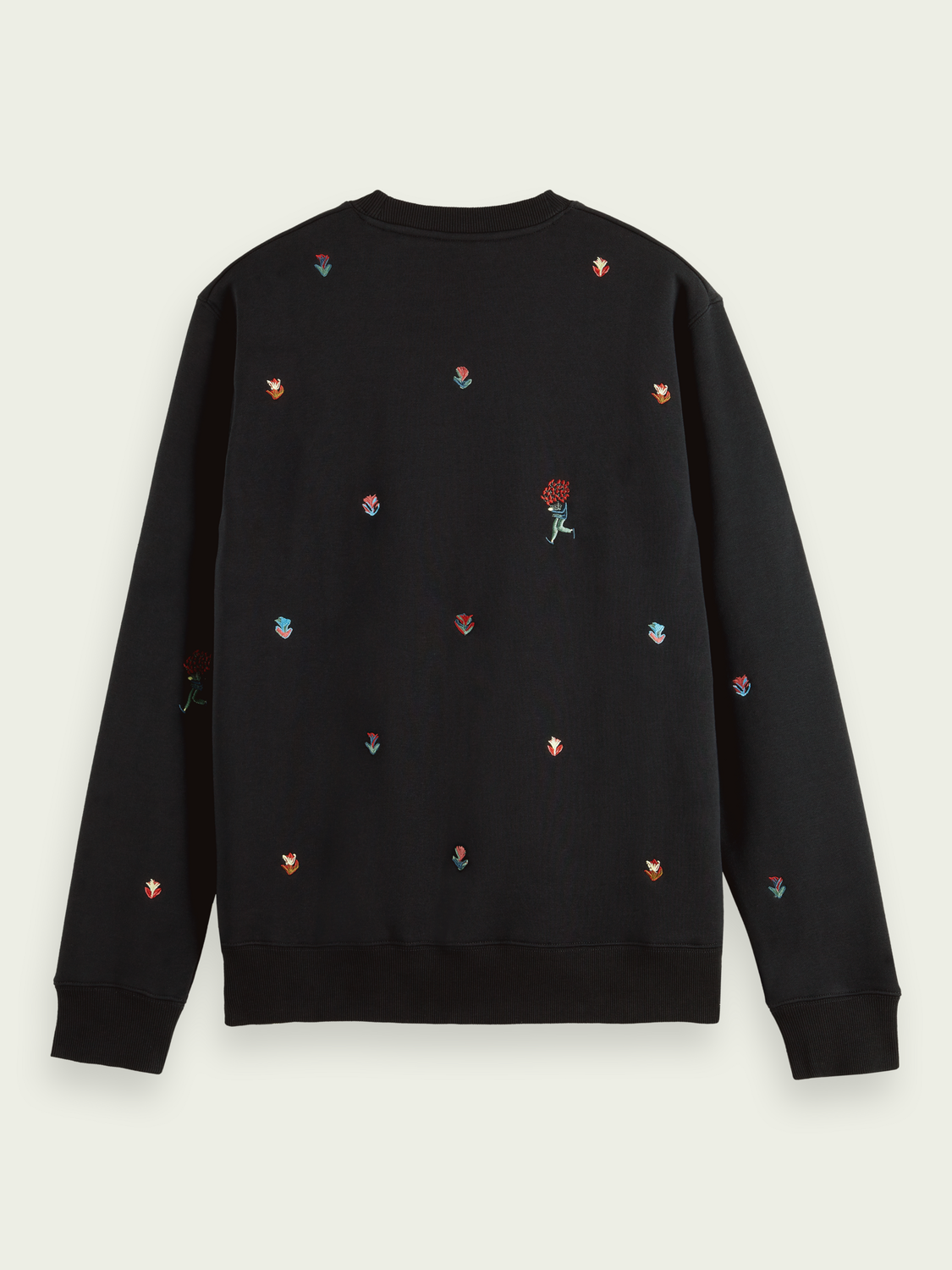 Embroidered Felpa Crewneck Sweatshirt | Scotch And Soda Outlet