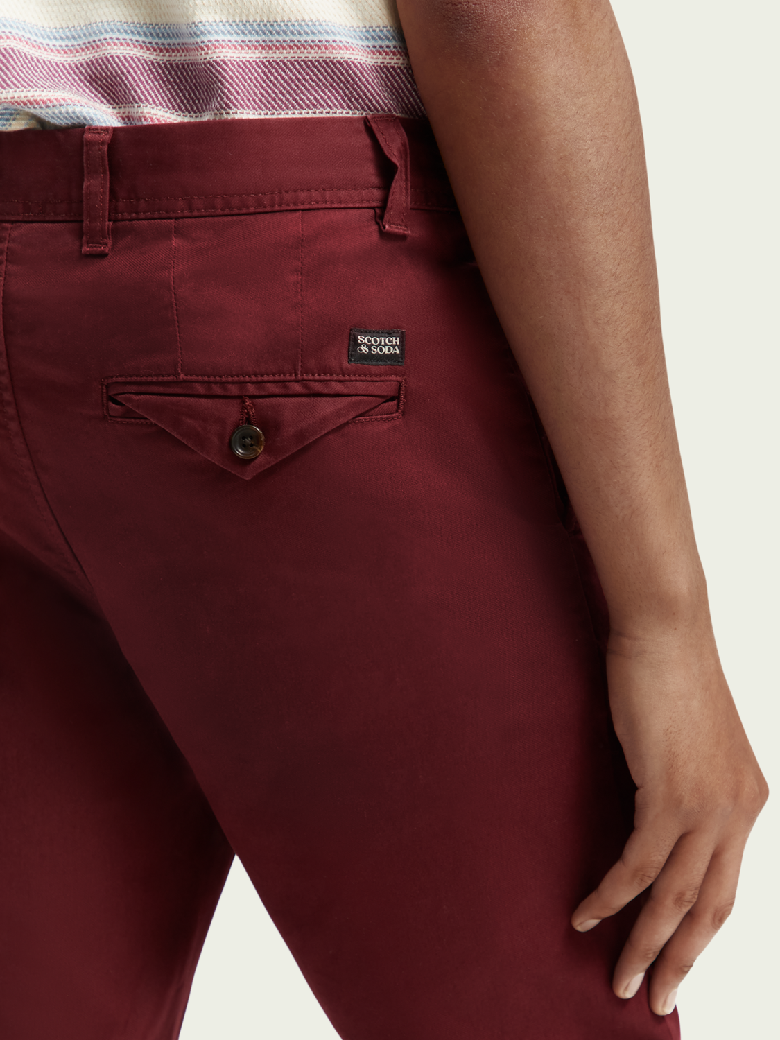 Mott Super-Slim Organic Cotton Twill Chino | Scotch And Soda Outlet