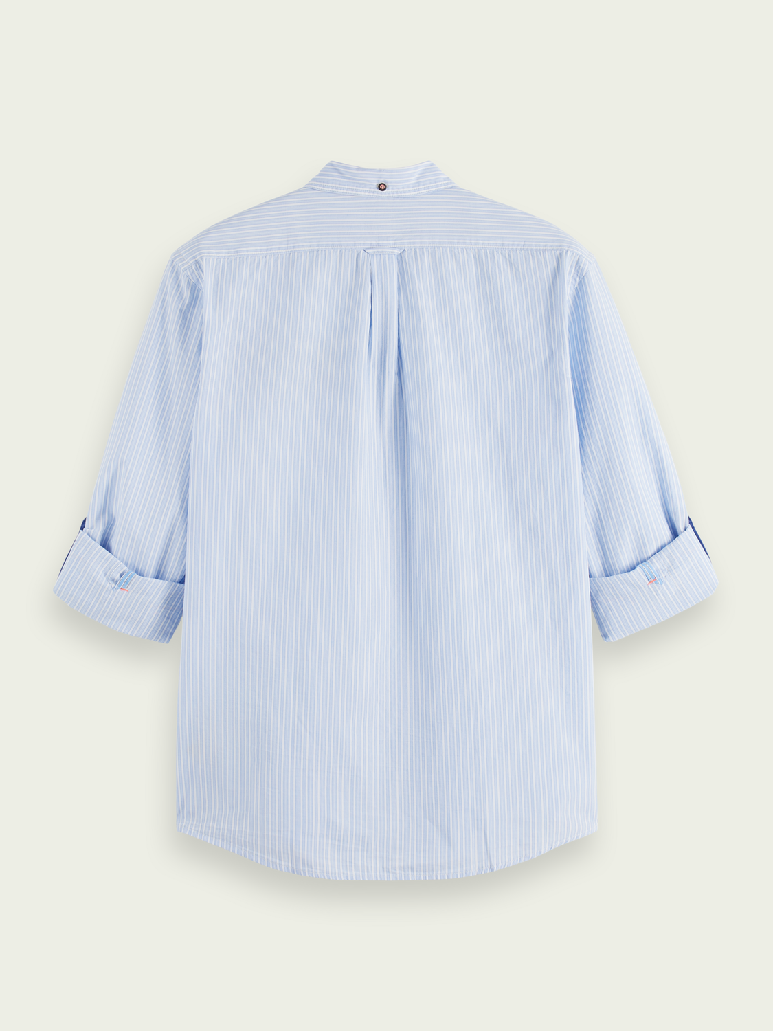 Regular Fit Pocketed Striped Shirt With Sleeve Adjustment | Scotch And Soda Outlet